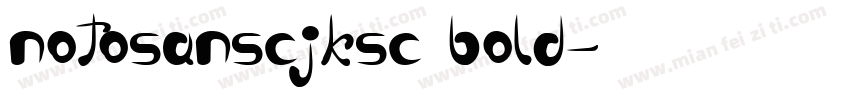notosanscjksc bold字体转换